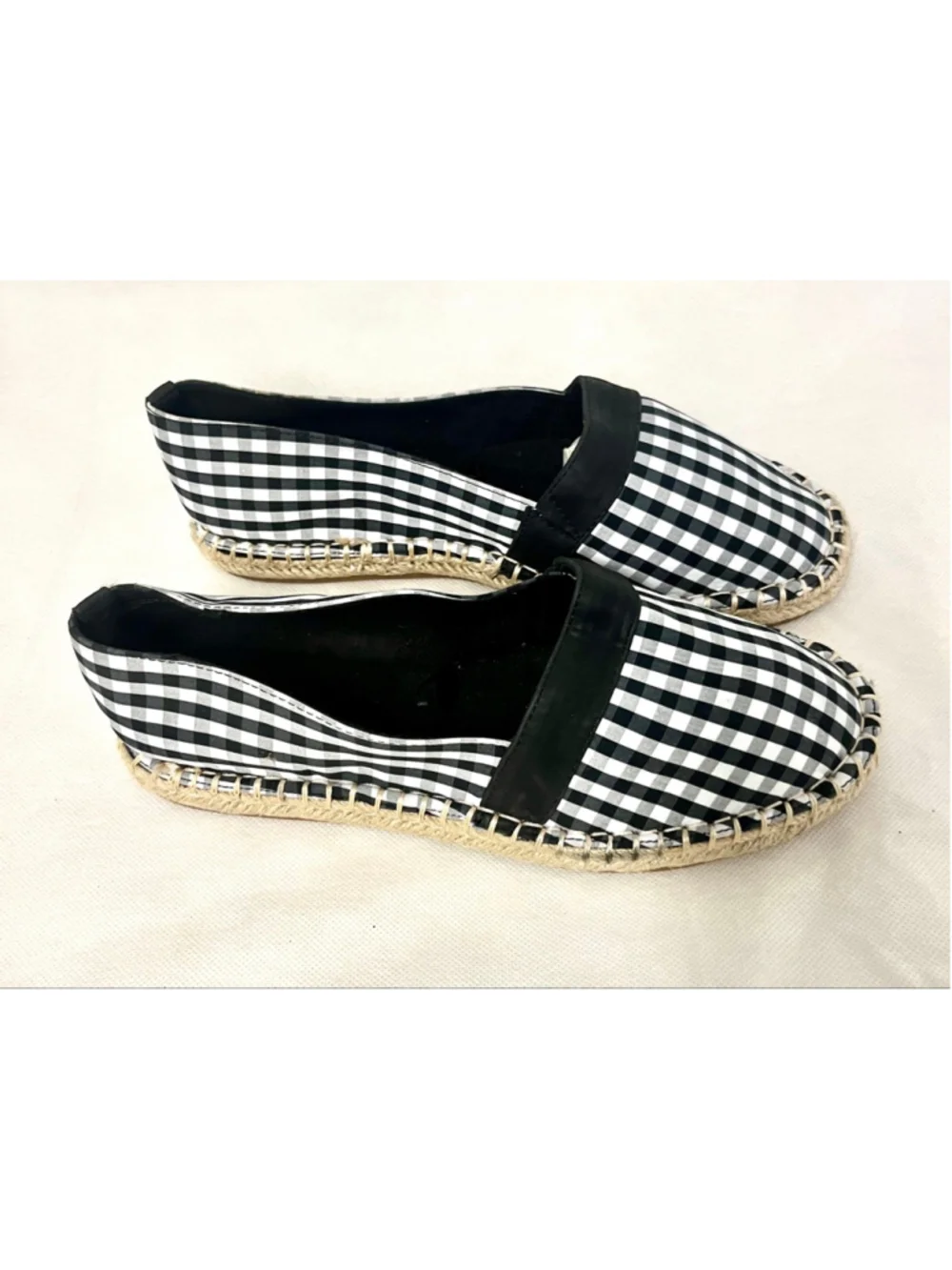St. John's Bay Marlee Black and White espadrille loafers women size 8W